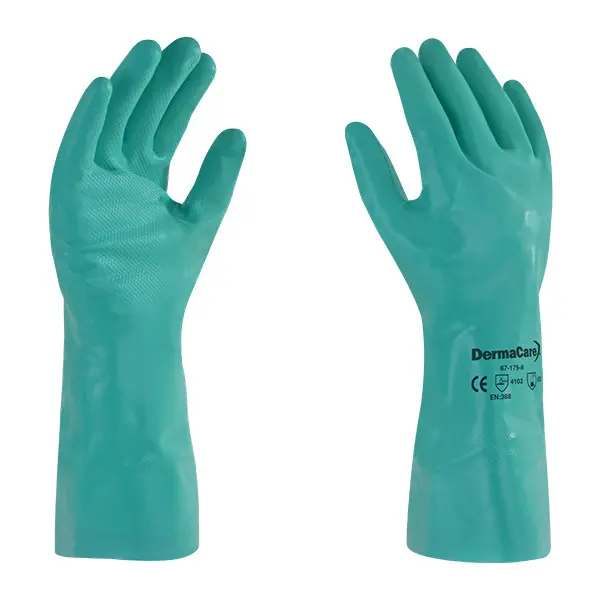 GUANTE 67-175 NITRILO VERDE TIPO SOLVEX