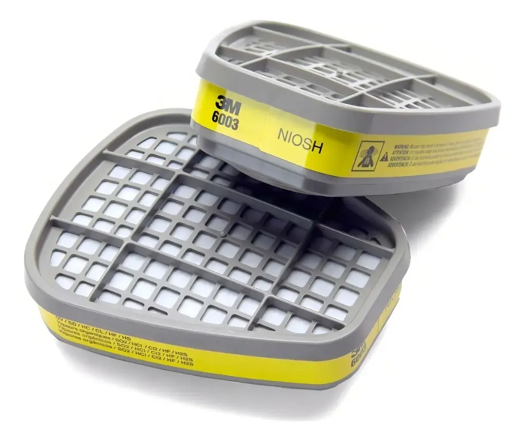 CARTUCHO PARA VAPORES ORGANICOS Y GASES ACIDOS 3M 6003 PAR