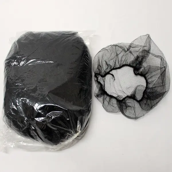 COFIA DE MALLA NEGRA CJ/100