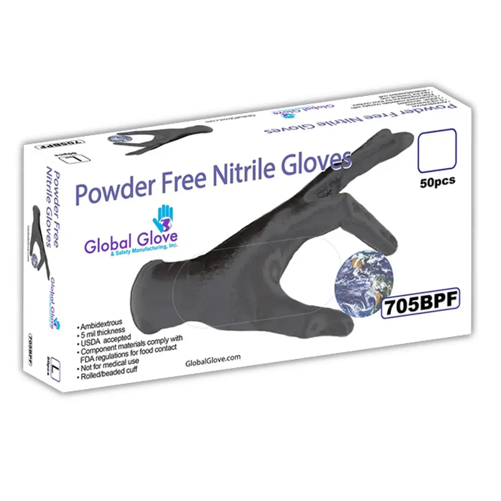 GUANTE NITRILO DESECHABLE NEGRO