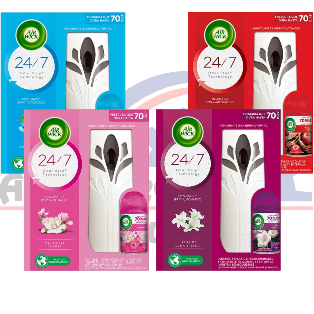 DISPENSADOR AUTOMATICO Y REPUESTO AIR WICK FRESHMATIC