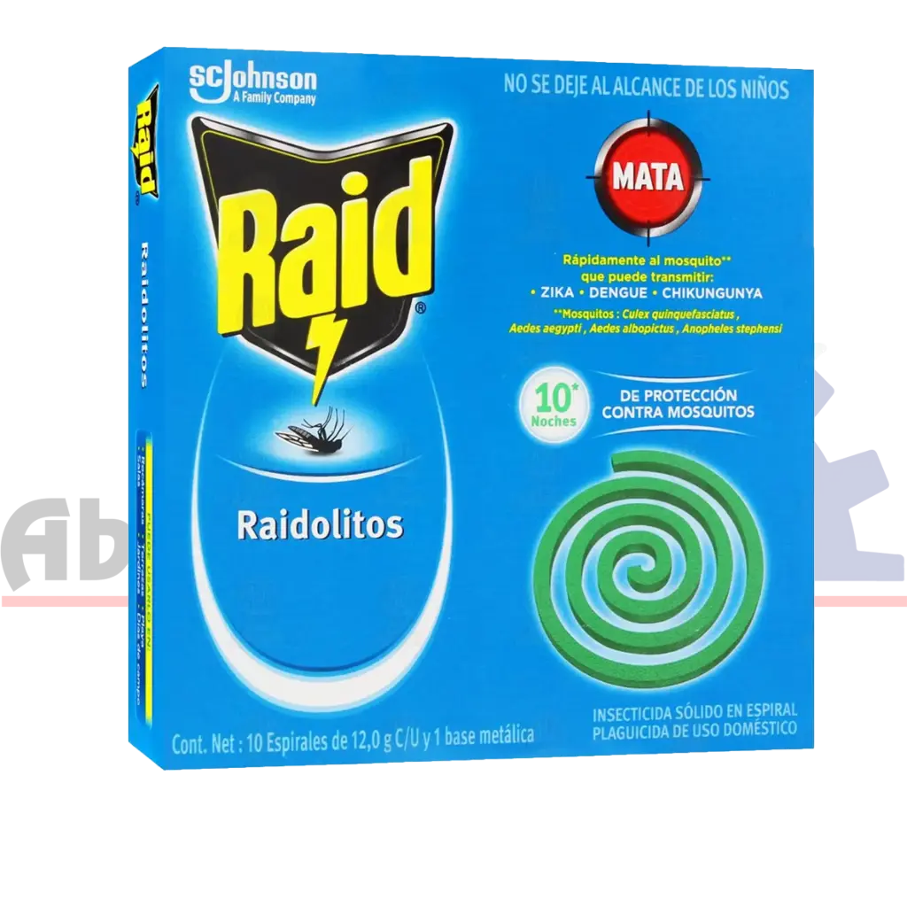 INSECTICIDA RAIDOLITOS CJ/10PZ