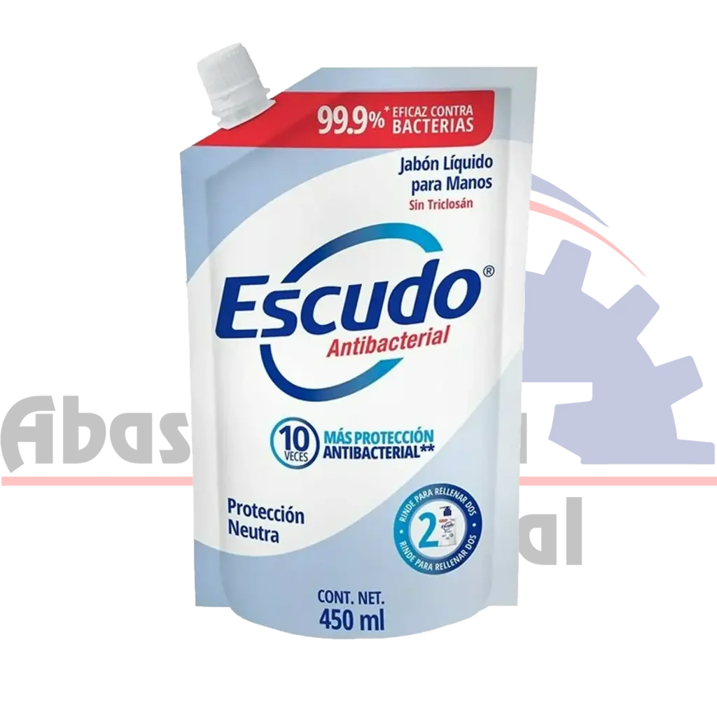 REFILL JABON PARA MANOS ESCUDO ANTIBACTERIAL 450ML