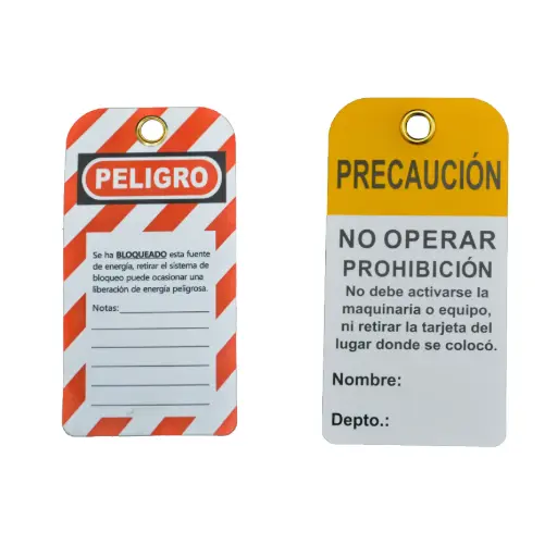 ETIQUETAS BLOQUEO Y ETIQUETADO PQ/10PZ