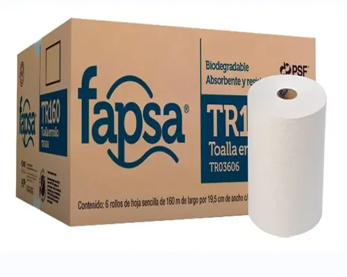 TOALLA EN ROLLO BLANCA TR180