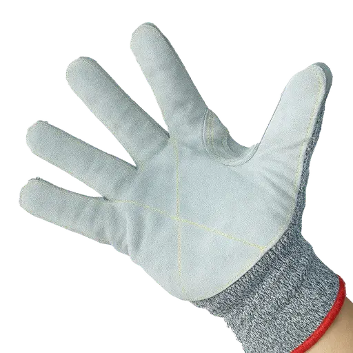 [09H133SLP] GUANTE PIP 09-H133SLP ANTICORTE A4 POLYKOR CON CUERO EN PALMA