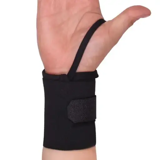 [MUÑEQUERA CON DEDAL] MUÑEQUERA ELASTICA 3 PULGADAS CON DEDAL