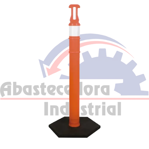 [POSTENARANJA] POSTE NARANJA DELIMITADOR CON BASE