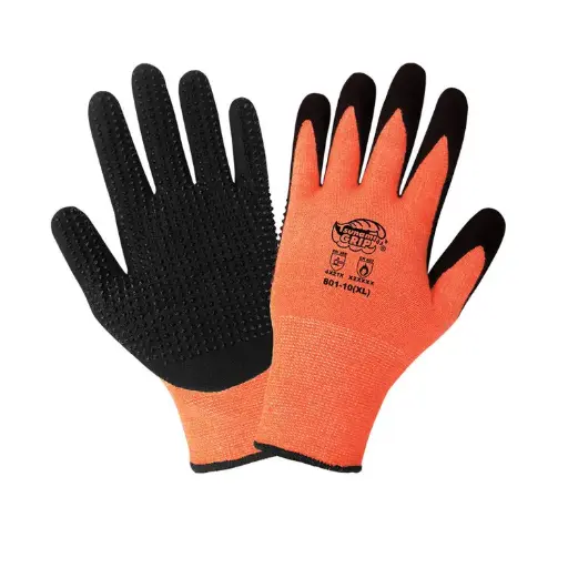 GUANTE 801 ACRILICO Y POLIESTER NARANJA 