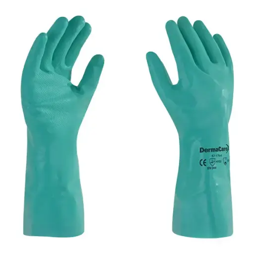 GUANTE 67-175 NITRILO VERDE TIPO SOLVEX