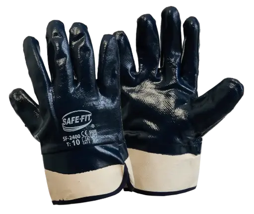 GUANTE NITRILO PUÑO DE SEGURIDAD 